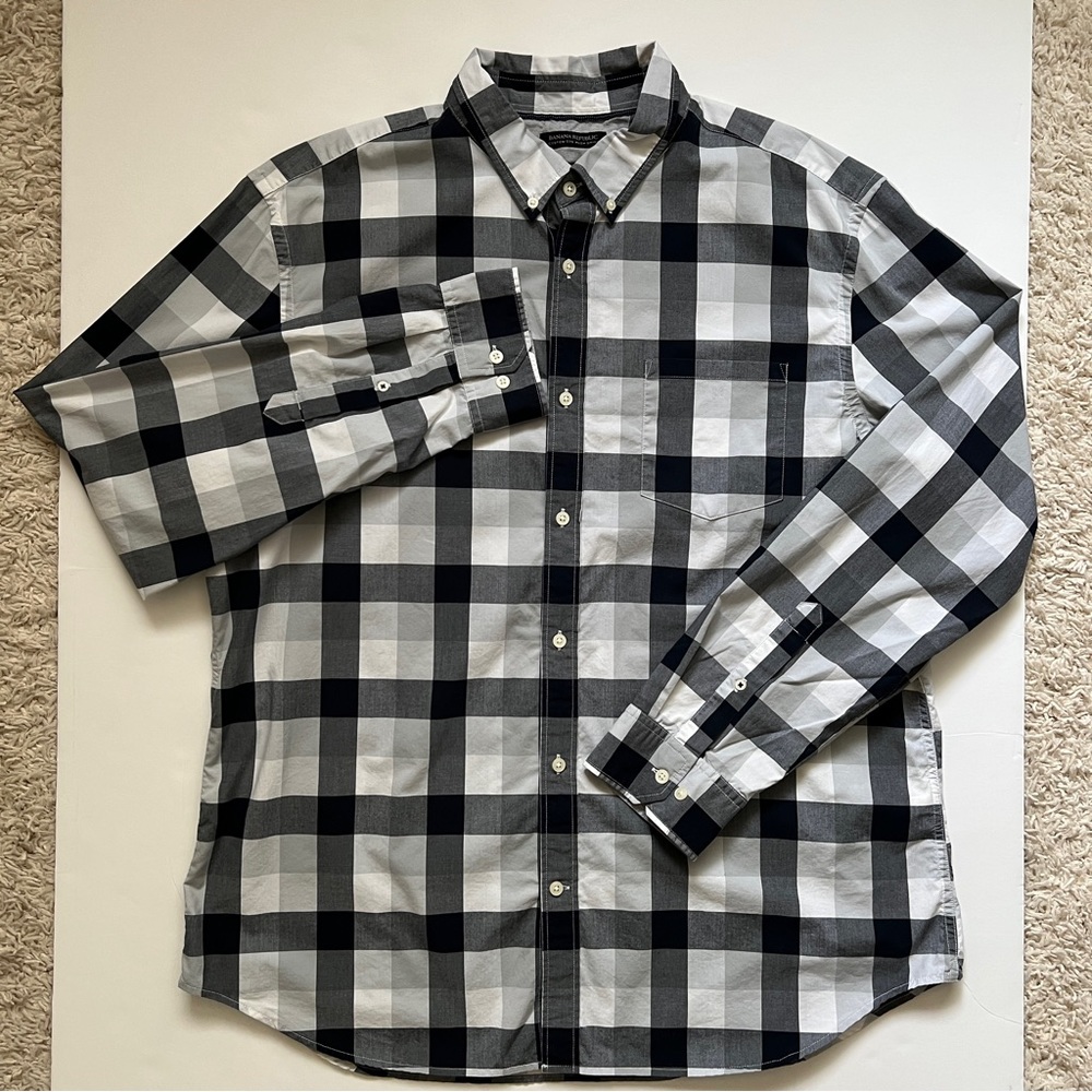❤️HP Banana Republic Plaid Button Down Shirt - Picture 6 of 16